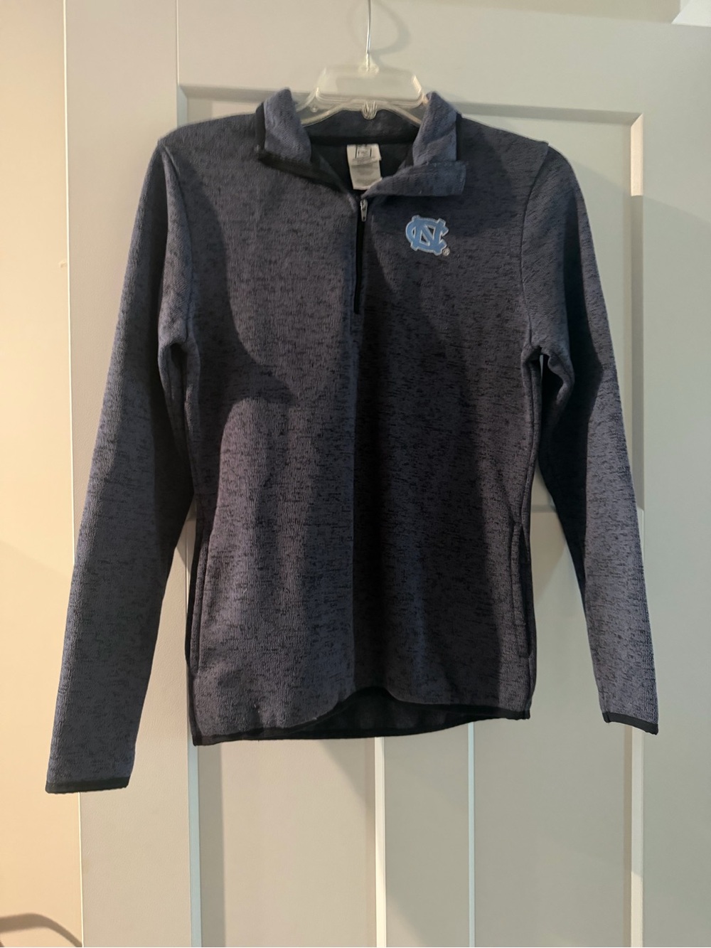 Pro Edge Navy Heather North Carolina Half-Zip Pullover